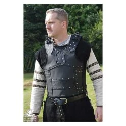 Ulric Leather Body Armour - Black