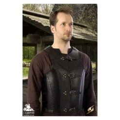 Veteran Leather Armour - Black - Large