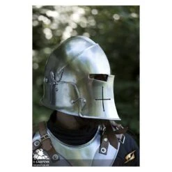Visored Barbuta Helmet