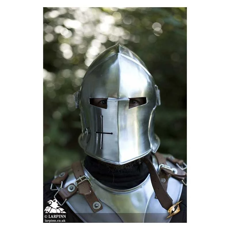 Visored Barbuta Helmet 6 Visored Barbuta Helmet - Image 4