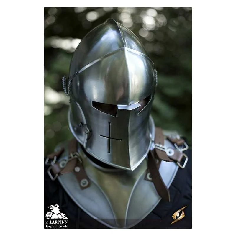 Visored Barbuta Helmet 8 Visored Barbuta Helmet - Image 6