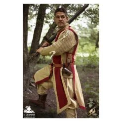 War Tabard - Dark Red & Beige 10 War Tabard - Dark Red & Beige -Larp Inn war tabard dark red beige 3
