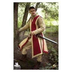 War Tabard - Dark Red & Beige 11 War Tabard - Dark Red & Beige -Larp Inn war tabard dark red beige 4