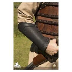 Warrior Bracers - Leather - Black