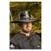 Witch Hunter Hat - Black Leather 2 Witch Hunter Hat - Black Leather -Larp Inn witch hunter hat black leather