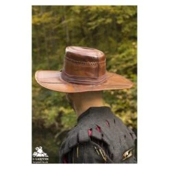 Witch Hunter Hat - Brown Leather -Larp Inn witch hunter hat brown leather 2