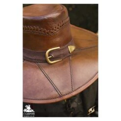Witch Hunter Hat - Brown Leather -Larp Inn witch hunter hat brown leather 3