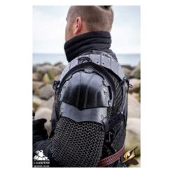 Woodsman Shoulder Set - Black -Larp Inn woodsman shoulder set black 2