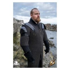 Woodsman Shoulder Set - Black -Larp Inn woodsman shoulder set black 3