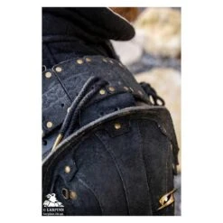 Woodsman Shoulder Set - Suede - Black -Larp Inn woodsman shoulder set suede black 5