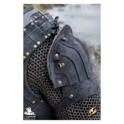 Woodsman Shoulder Set - Suede - Black -Larp Inn woodsman shoulder set suede black 6