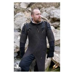 Woodsman Shoulder Set - Suede - Black -Larp Inn woodsman shoulder set suede black 7