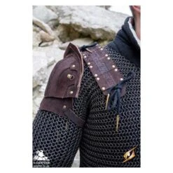 Woodsman Shoulder Set - Suede - Brown -Larp Inn woodsman shoulder set suede brown 3