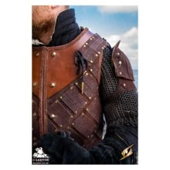 Woodsman Shoulder Set - Suede - Brown -Larp Inn woodsman shoulder set suede brown 5