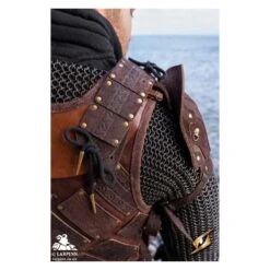 Woodsman Shoulder Set - Suede - Brown -Larp Inn woodsman shoulder set suede brown 7