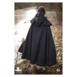 Wool Cloak And Mantle - Grey -Larp Inn wool cloak and mantle grey 2