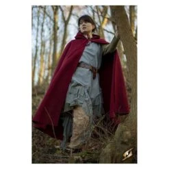 Woollen Cape - Dark Red 8 Woollen Cape - Dark Red -Larp Inn woollen cape dark red 2