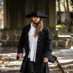 Woollen Tricorn Hat - Black