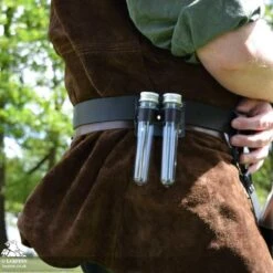 Yanif Potion Vial Holder - 2 Bottles - Black -Larp Inn yanif potion vile holder 2 bottles black 2