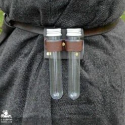 Yanif Potion Vial Holder - 2 Bottles - Brown